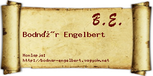 Bodnár Engelbert névjegykártya